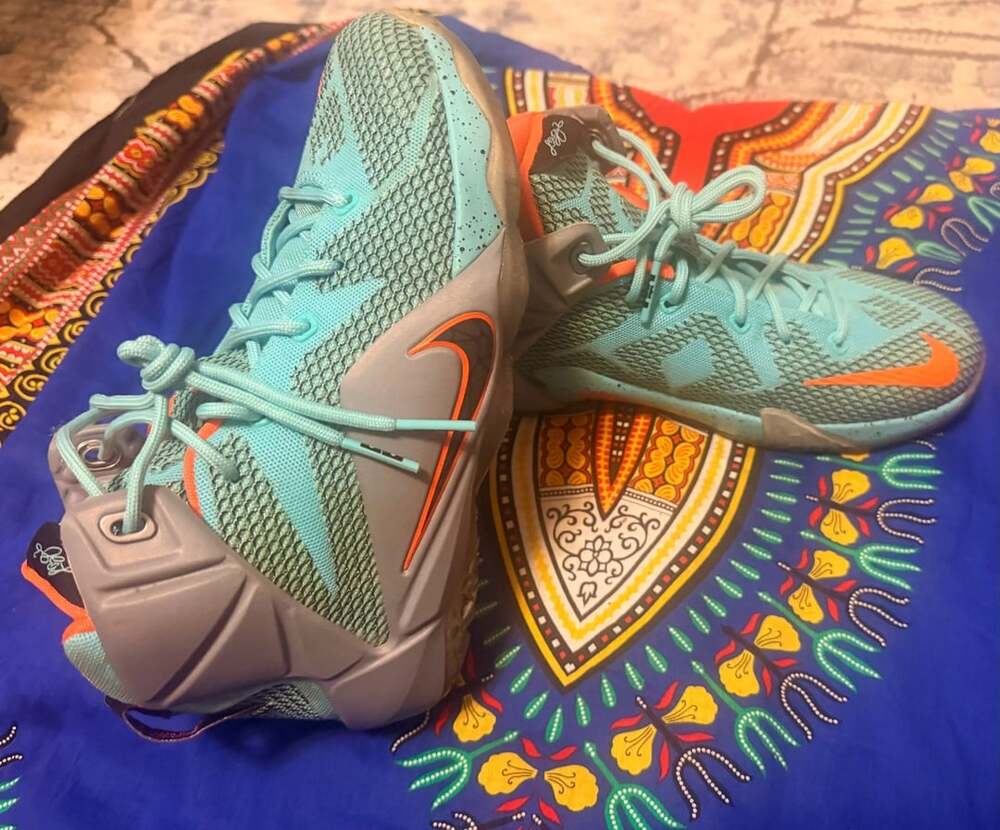 Nike LeBron 12 NSRL Basketball Shoes Turquoise Orange